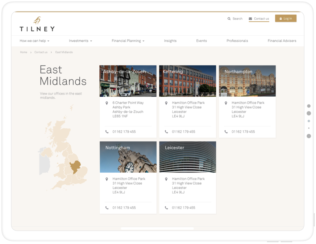 Tilney tablet design
