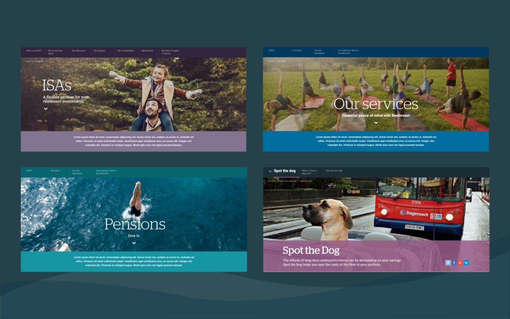 Brand colour schemes for marketing website design