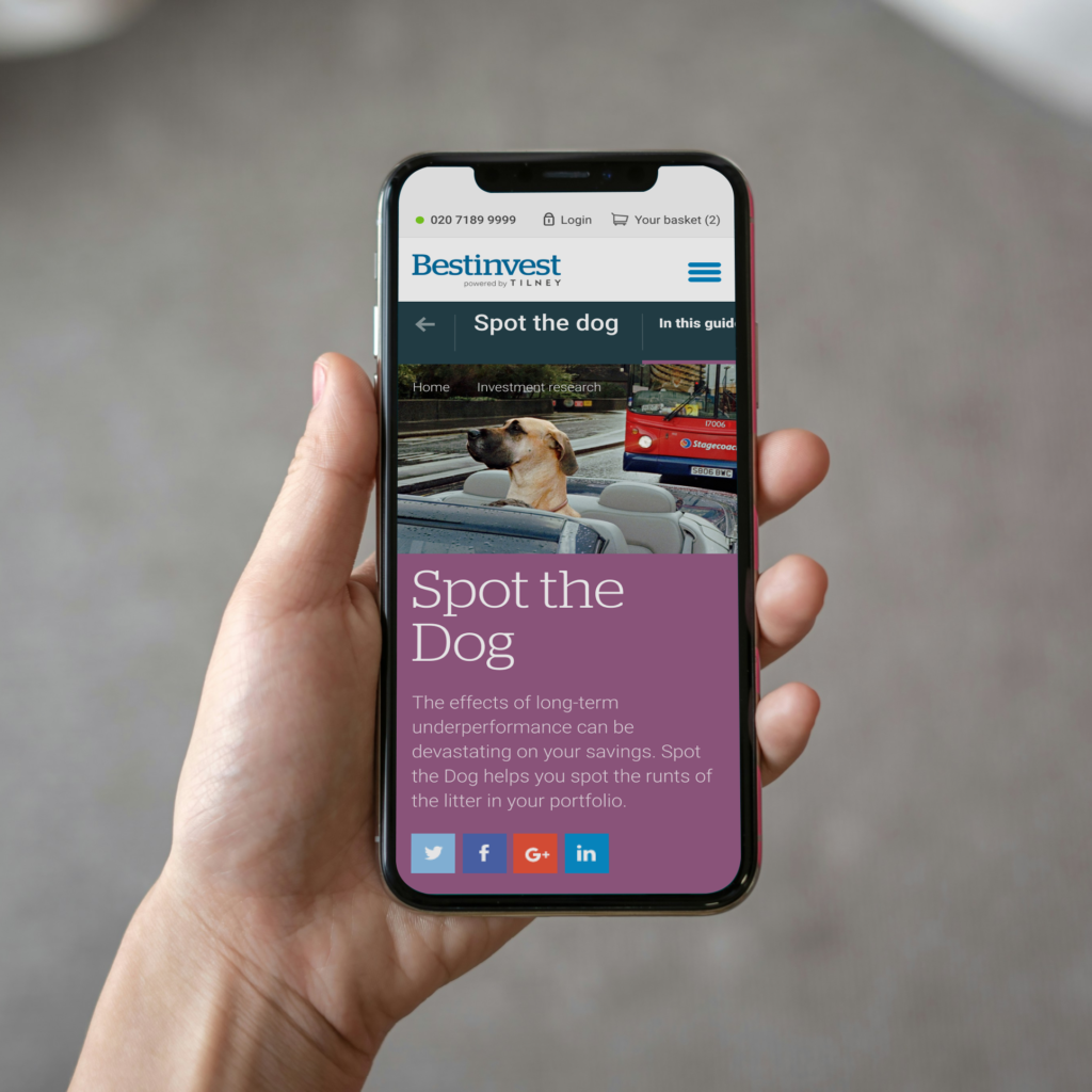 Marketing website on mobile