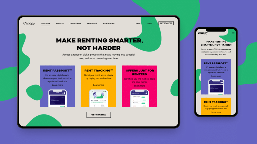Design refresh for renter and landlord SaaS